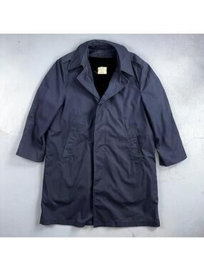 1970s VTG US Air Force Trench Coat 40s Blue All Weather Removable Liner 3556